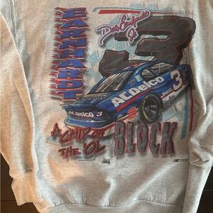 Gray Racing Graphic Sweatshirt